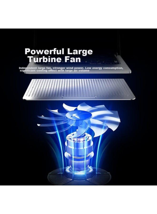 ICE COOREL Kuorui Bingzun D18 Laptop Cooling Pad, Aluminum Alloy Stand, Adjustable Height Laptop Stand, Cooling Pad For Huawei, Lenovo, Thinkpad, Asus, And Other Laptops - Image 5