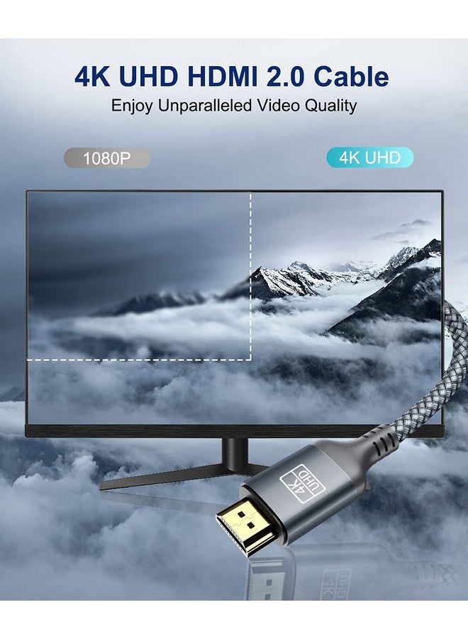 AkoaDa 4K Hdmi Cable 30Ft 18Gbps High Speed Hdmi 2.0 Nylon Braided Cable 4K@60Hz Ultra Hd 2K 1080P Arc Compatible With Roku Tv Fire Tv Pc Ps5 Ps4 Xbox Monitor - Image 4