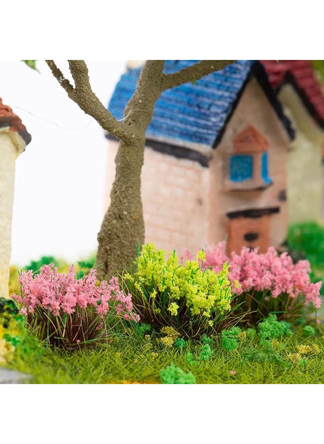 null - Artificial Grass Cluster Flower Cluster Flower Sand Table Building Model Material Miniature Landscape Diy Handmade Flower Plant-Color:Hand-teared Cluster-autumn Green-16mm - Image 1