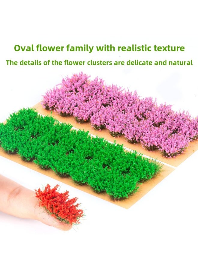 null - Artificial Grass Cluster Flower Cluster Flower Sand Table Building Model Material Miniature Landscape Diy Handmade Flower Plant-Color:Hand-teared Cluster-autumn Green-16mm - Image 1