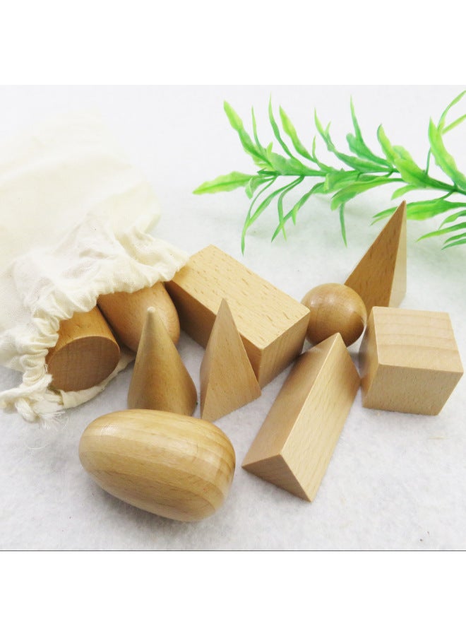 Montessori Geometric Mystery Bag Teaching Aids Montessori Toys For Young Children Early Education Building Blocks Educational Toys-Color:Home Edition Mystery Bag  - Image 2