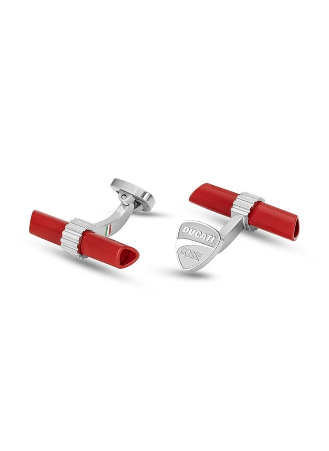 Ducati Corse - Ducati Collezione T Red Cufflink For MenDTAGC2136804 - Image 1