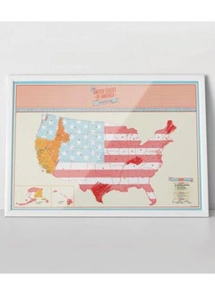 MARGOUN Scratch Off Map of The United Stated of America USA Travel Map Wall Poster  - Image 4