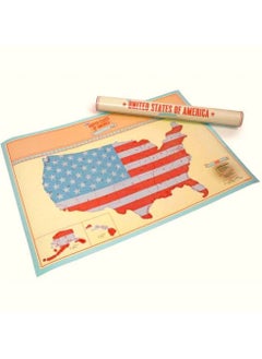 MARGOUN Scratch Off Map of The United Stated of America USA Travel Map Wall Poster  - Image 1