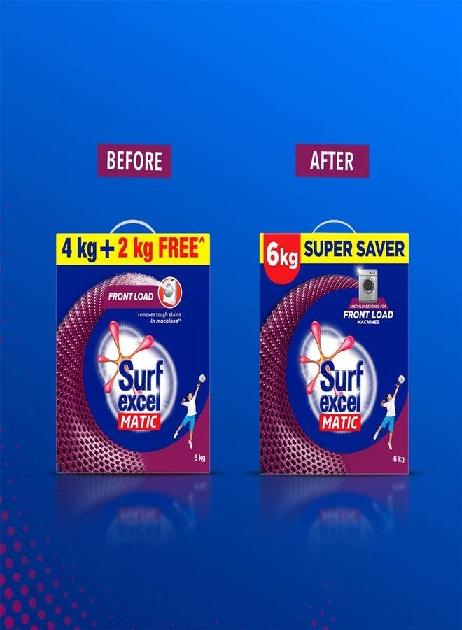 سيرف إيكسل مسحوق غسيل Surf Excel Matic للغسالات ذات التحميل الأمامي 4 كجم - للغسالات ذات التحميل الأمامي، بالإضافة إلى سائل غسيل Surf Excel 3 في 1 Smart Shots للغسالات ذات التحميل الأمامي والعلوي (مجموعة كومبو) - Image 3