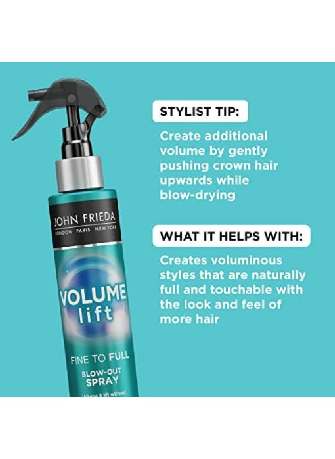 John Frieda Volume Lift Fine To Full Blowout Spray For Fine Hair Safe For Colortreated Hair Root Booster Volumizing Spray 4 Ounces With Airsilk Technology (Packaging May Vary)  - Image 5