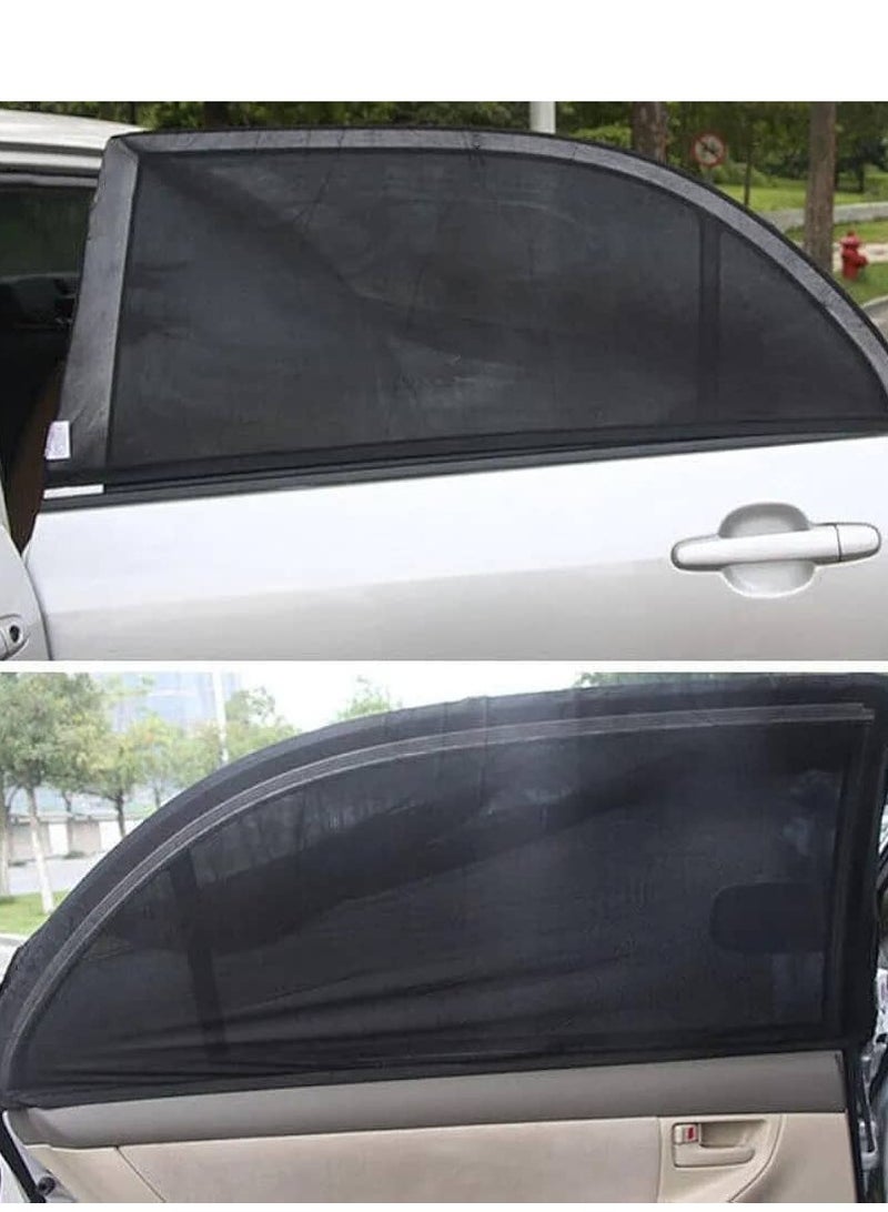 HL Car Window Sun Shade Side Window Sunshades Cling Sunshade For Car Windows Sun Glare And UV Rays Protection For Your Child Baby Side Window Car Sun Shades 2 Pack Universal - Image 4