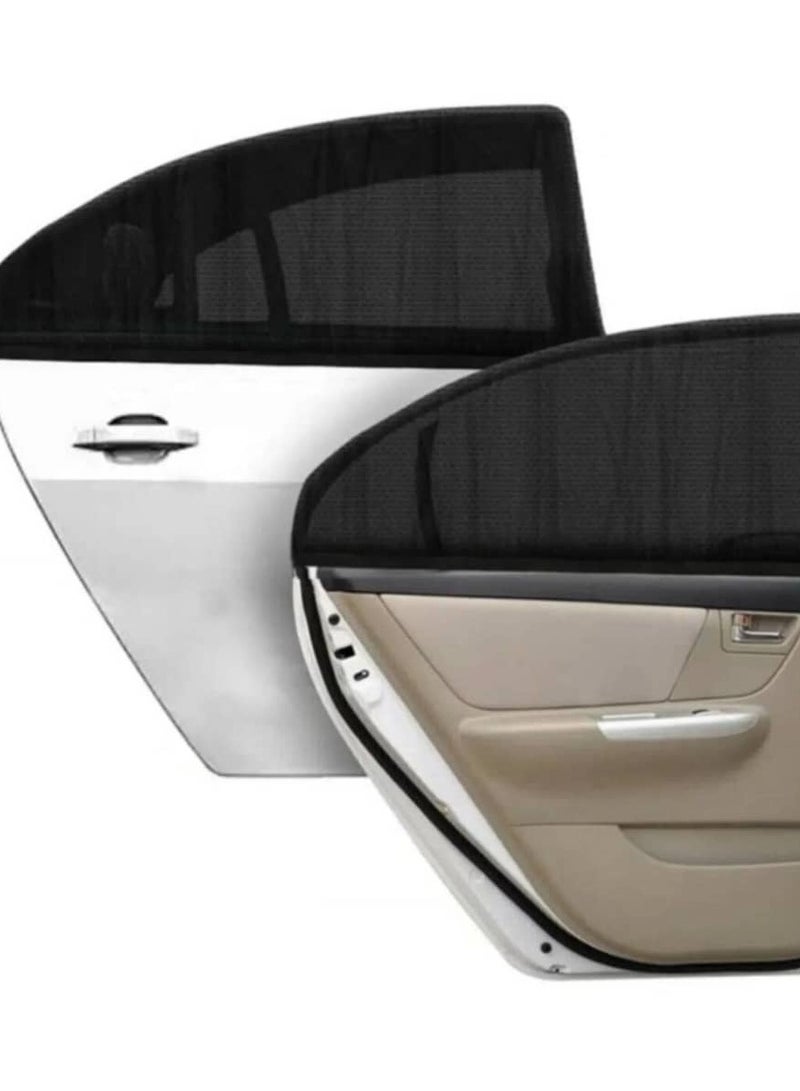HL Car Window Sun Shade Side Window Sunshades Cling Sunshade For Car Windows Sun Glare And UV Rays Protection For Your Child Baby Side Window Car Sun Shades 2 Pack Universal - Image 2