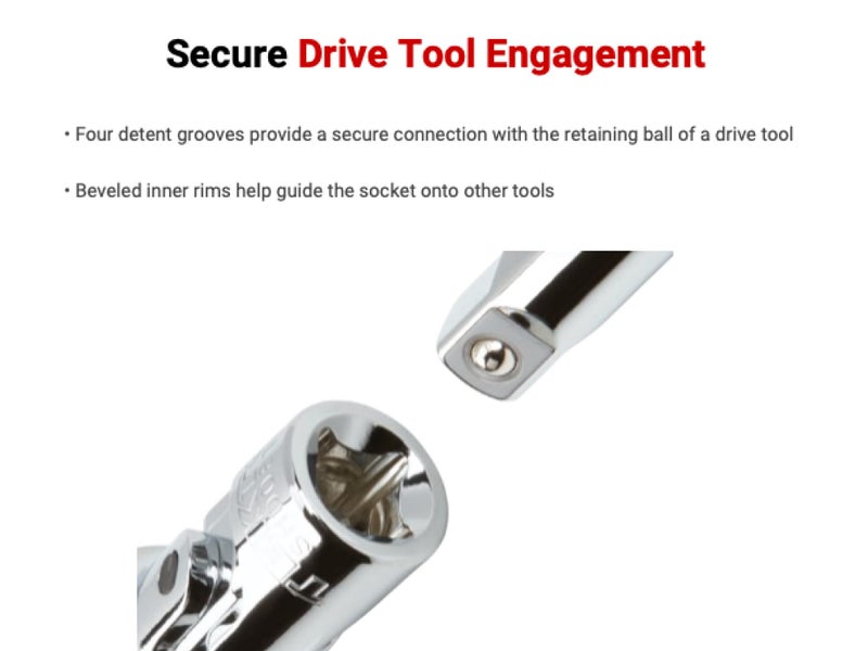 TEKTON 1/4 Inch Drive x 10 mm Universal Joint Socket | SHD08110 - Image 2