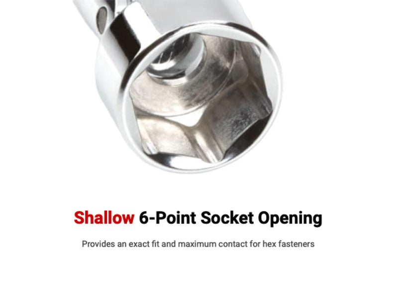 TEKTON 1/4 Inch Drive x 10 mm Universal Joint Socket | SHD08110 - Image 5
