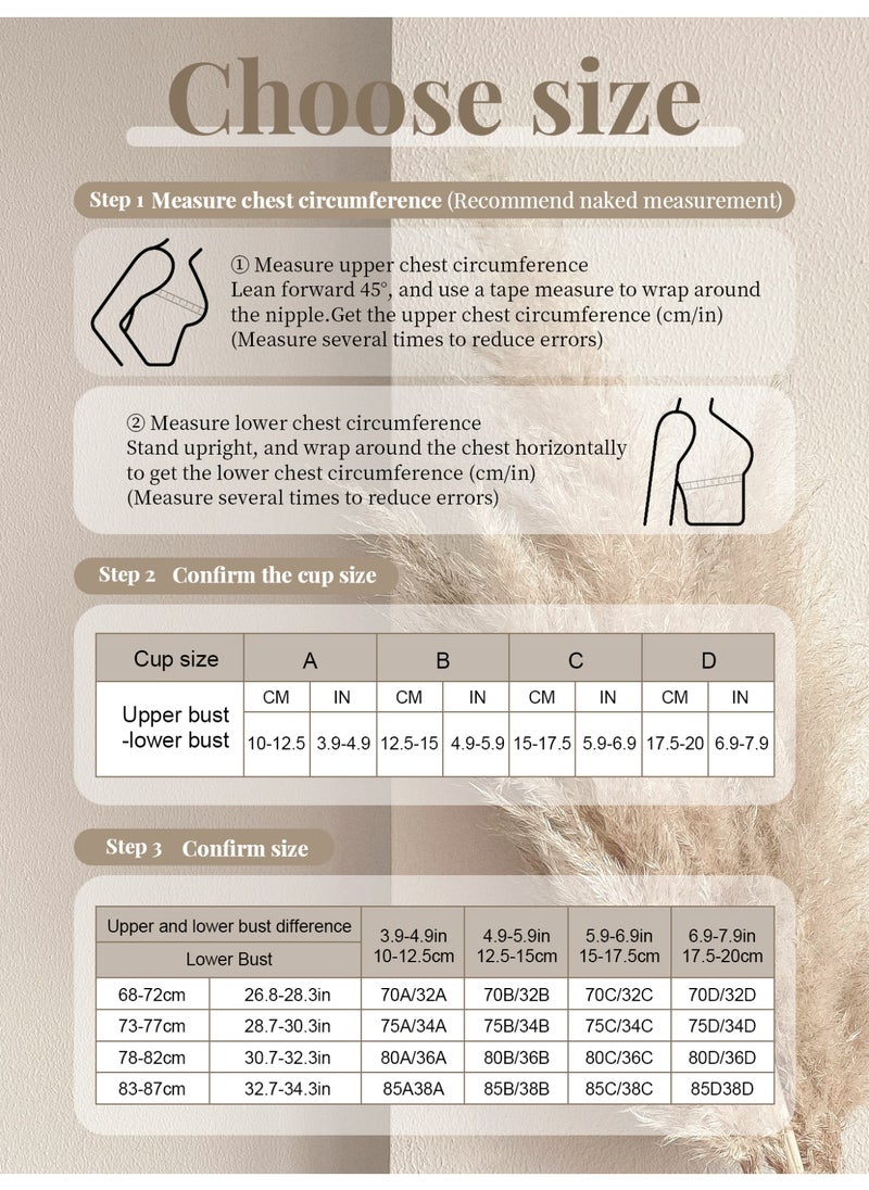 Generic 3Pcs Women Bra Underwire Support Ideal for Everyday Wear Soft Durable  - Image 2
