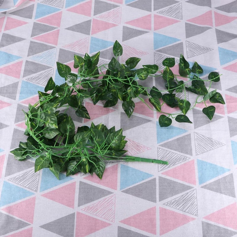 Hemoton Ivy Garland Artificial Hanging Ivy Fake Vine Garland Greenery Garland Indoor Plant Hanging Fake Plants Fake Scindapsus Fake Greenery Vine Plants Faux Plant Sweet Potato Green Dill - Image 3