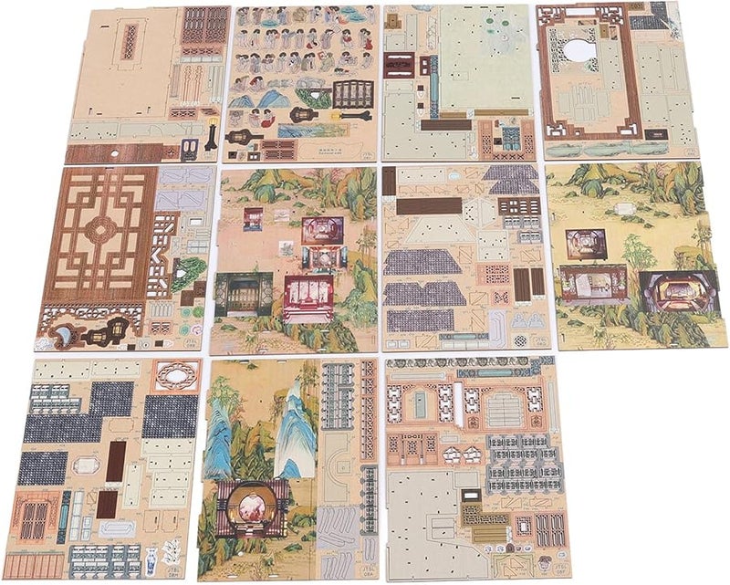 DIY Miniature Book Nook Kit 3D Wooden Puzzle With LED Lights For Bookshelf Decoration - Image 2