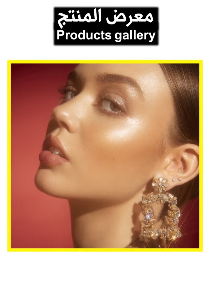 إلف فلتر هالو جلو السائل، معزز للبشرة لإطلالة متوهجة وناعمة، غني بحمض الهيالورونيك، برايمر نباتي 4 متوسط ​​+ باور جريب شفاف 24 مل - Image 3