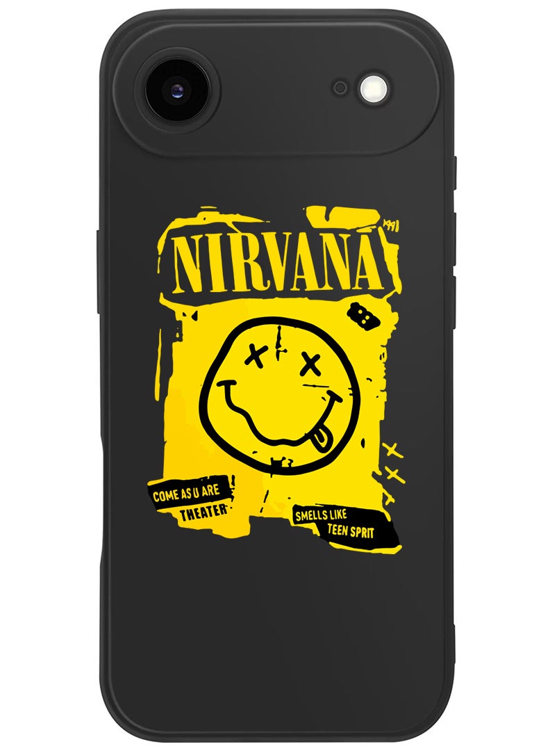 Theodor Protective Slim Fit Case Liquid Silicone Cover with Full Body Protection Anti-Scratch Shockproof Case For Apple iPhone 17 Air (Black) Nirvana - Image 1