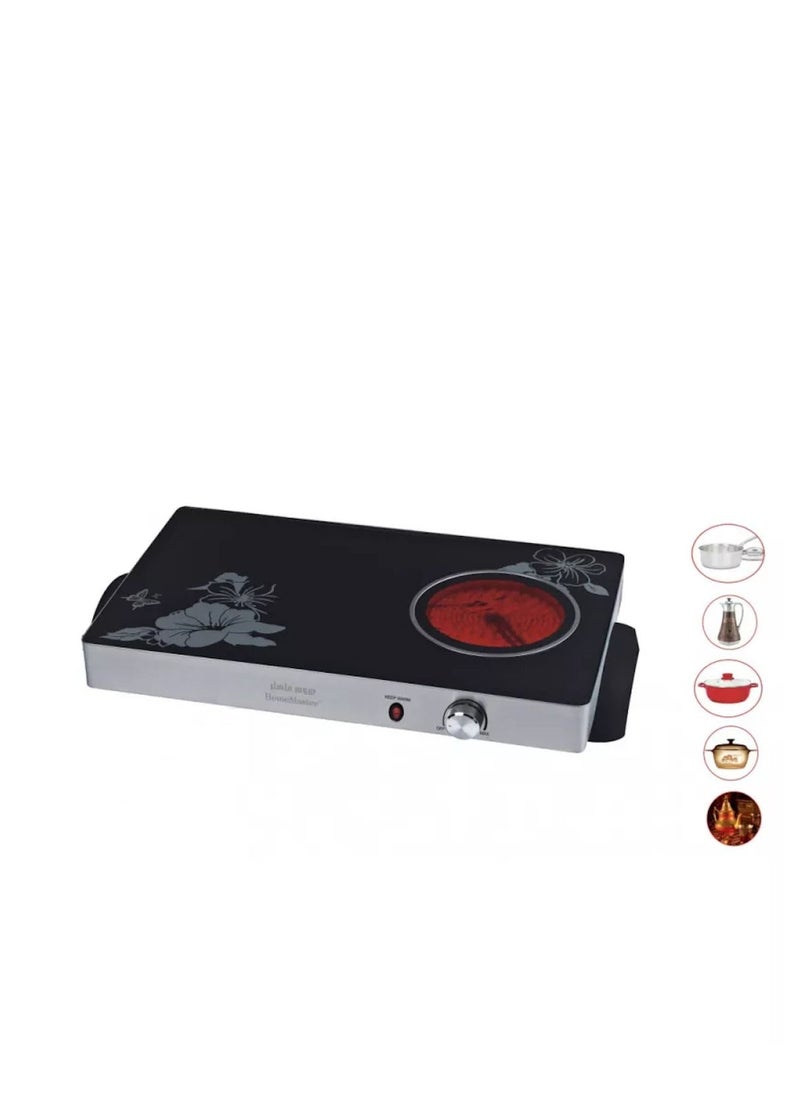 هوم ماستر - سخان طبخ كهربائي من هوم ماستر، عين واحده HM-125 - Image 1