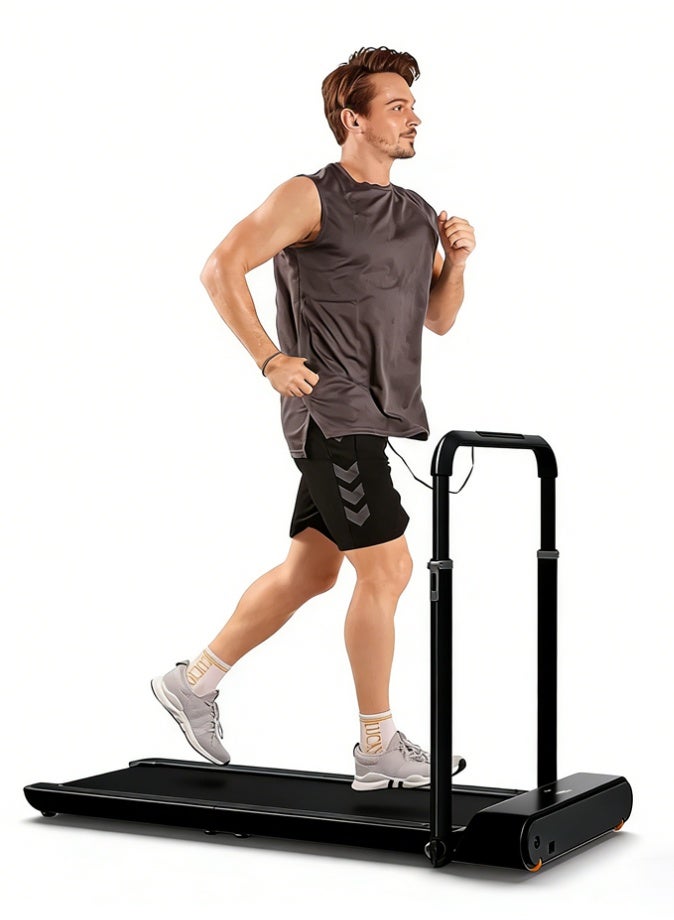 Favarey 2-in-1 Foldable Treadmill for Home, Under Desk Walking Pad with Handrail & Remote Control, 3HP Motor & 150kg Load Compact Small Treadmills, Includes Tablet Holder - Foldable Treadmill Pad for Small Space - Image 4