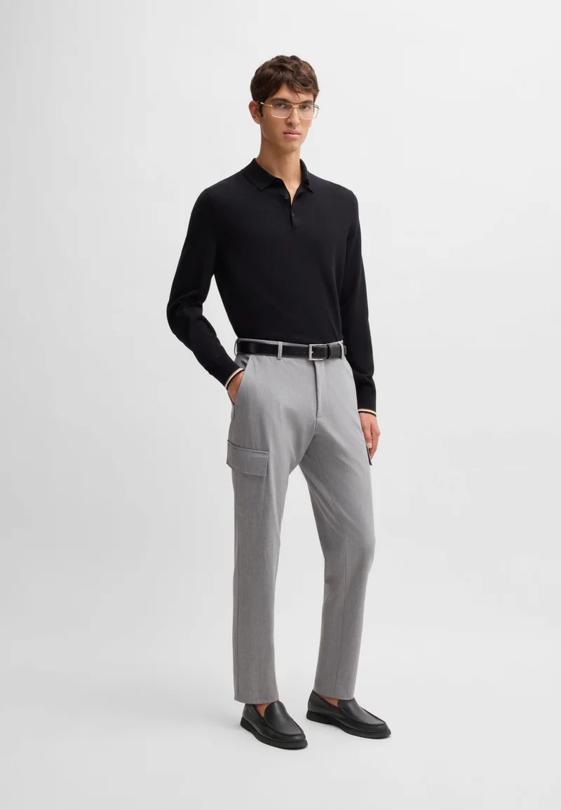 بوس موكاسين جلد مدبوغ بتفاصيل شعار