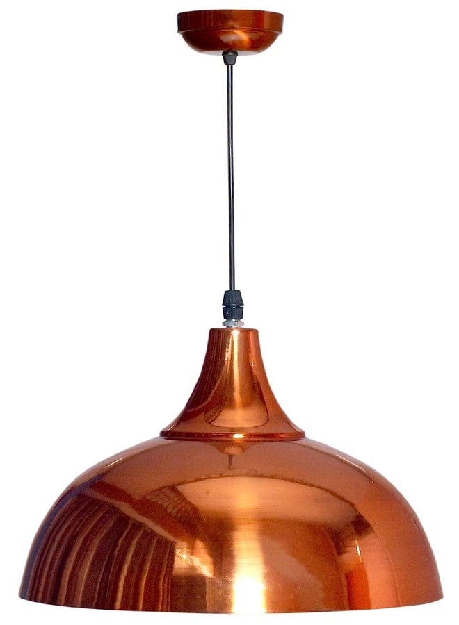 PRIYA LIGHT مصباح معلق من الألومنيوم بتصميم أنيق من بريا لايت، مقاس 10 بوصات (نحاسي) - عبوة من قطعتين - Image 2
