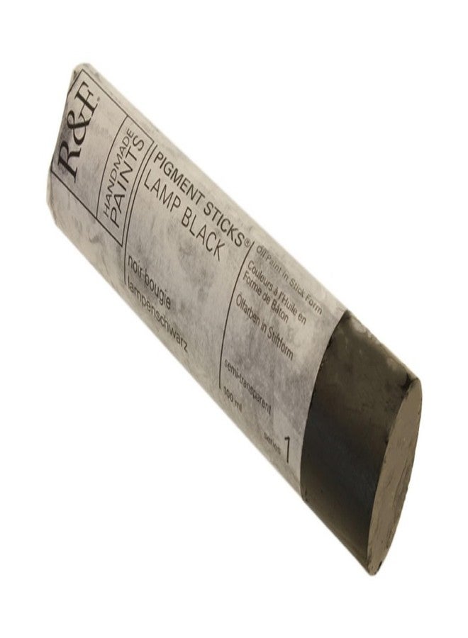 R&F Handmade Paints - Professional Oil Pigment Stick, Lamp Black, 100 ml - Image 1