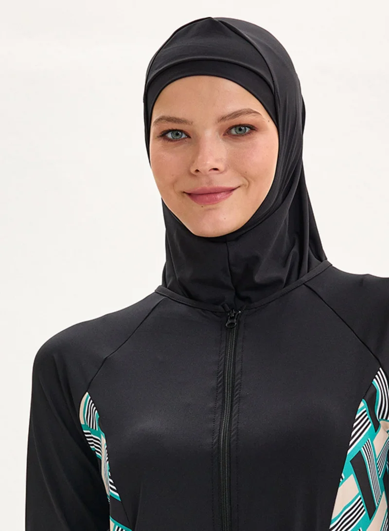 Rivamare  Tayba Burkini 5-Piece Modest Swimwear Set for Women | Best Price UAE