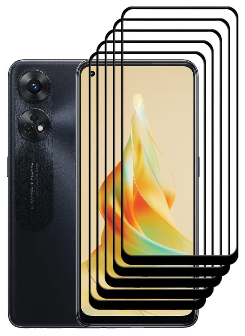 ACLIX 5 Pieces Antistatic ESD Dustproof Premium Quality High Definition Tempered Glass Screen Protector Designed For Oppo Reno8 T - Image 1