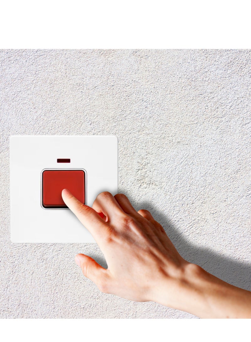 Hi Max High power electric air conditioner switch, Hi Max Electric Button Switch Socket turn on/off Single Intermediate White Plastic, High quality pole switch. - Image 4