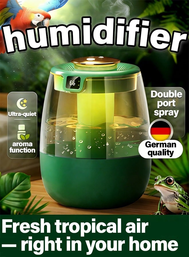 Humidifiers for Bedroom Home,2L Top Fill Cool Mist Air Humidifiers for Baby Nursery & Plants, 3-IN-1 Quiet Oil Diffuser & Night Light for Large Room, Auto Shut-off, BPA-Free, 30H - Image 1