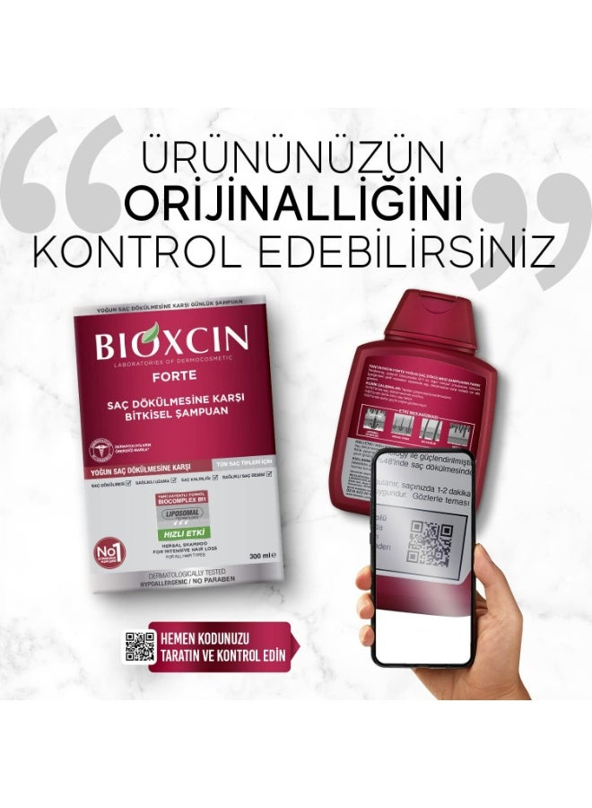 بيوكسين شامبو مضاد لتساقط الشعر للتحكم في تساقط الشعر وتقوية الجذور، مناسب للشعر الضعيف والخفيف، 300 مل مع هدية 100 مل - Image 3