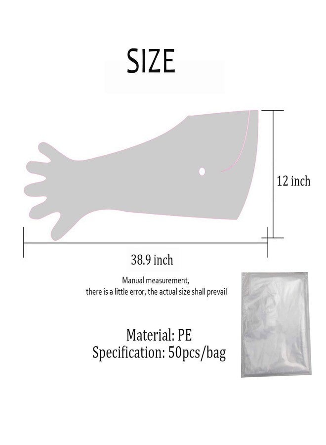 Aihmilcl Halter Artificial Insemination Gloves, Veterinary Shoulder Length Disposable Cow Palpation Gloves (50PCS, 35") - Image 3