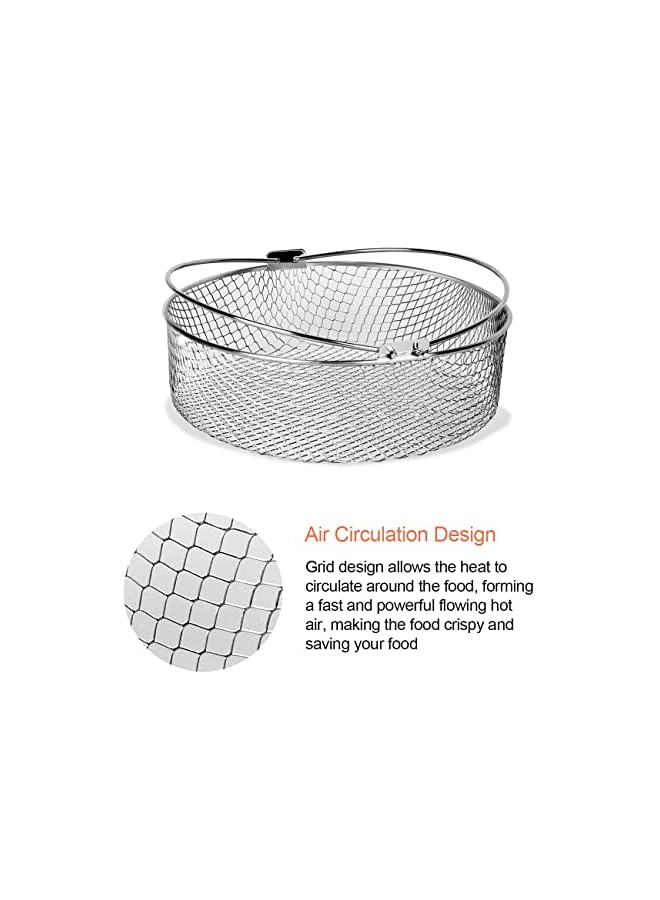 PROMASS Versatile Air Fryer Basket and Accessories for Instant Pot 6, 8Qt - Replacement Basket, Steamer Basket, and Mesh Basket - Enhance Your Air Frying Experience - Image 5