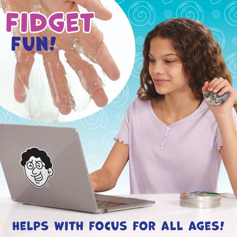 Crazy Aaron's Thinking Putty - Liquid Glass - See-Through Putty for Kids and Adults in a 4" Tin - Creative and Endless Fun, Stress Relief Therapy Toys, Never Dries Out - Made in USA - Image 4