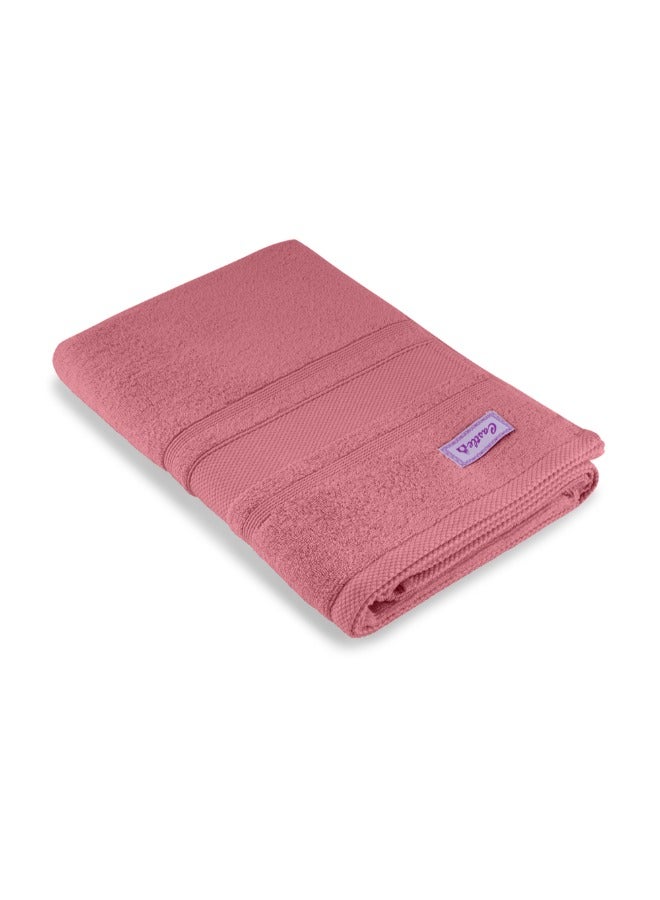 BYFT Home Castle (Pink) Premium Cotton Bath Sheet (90 X 180 Cm-Set Of 1) Highly Absorbent, High Quality Bath Linen With Diamond Dobby 550 Gsm - Image 3