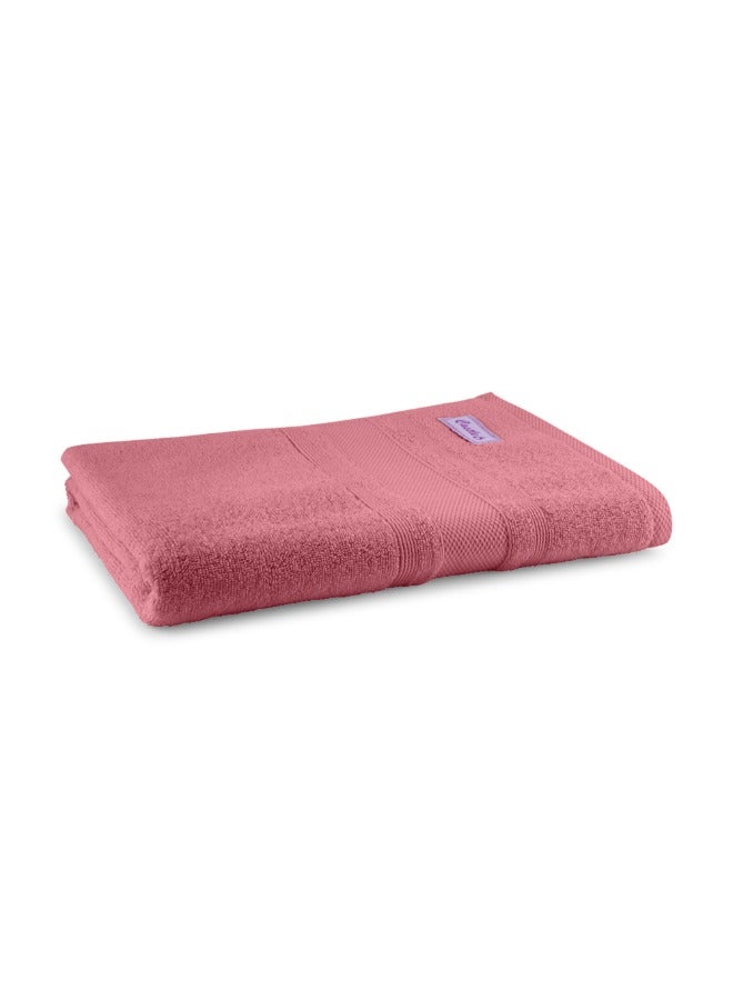 BYFT Home Castle (Pink) Premium Cotton Bath Sheet (90 X 180 Cm-Set Of 1) Highly Absorbent, High Quality Bath Linen With Diamond Dobby 550 Gsm - Image 4