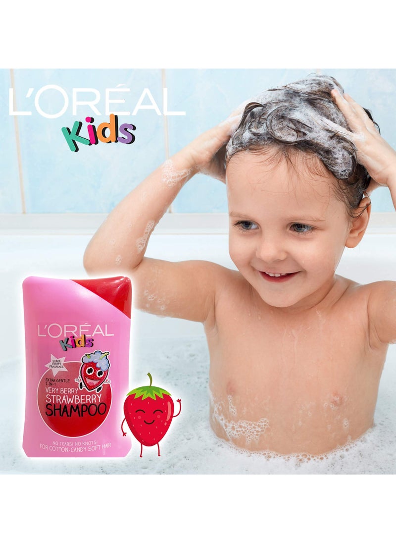 L'OREAL PARIS - Loreal Paris Kids 2-In-1 Very Berry Strawberry Shampoo 250ml - Image 1