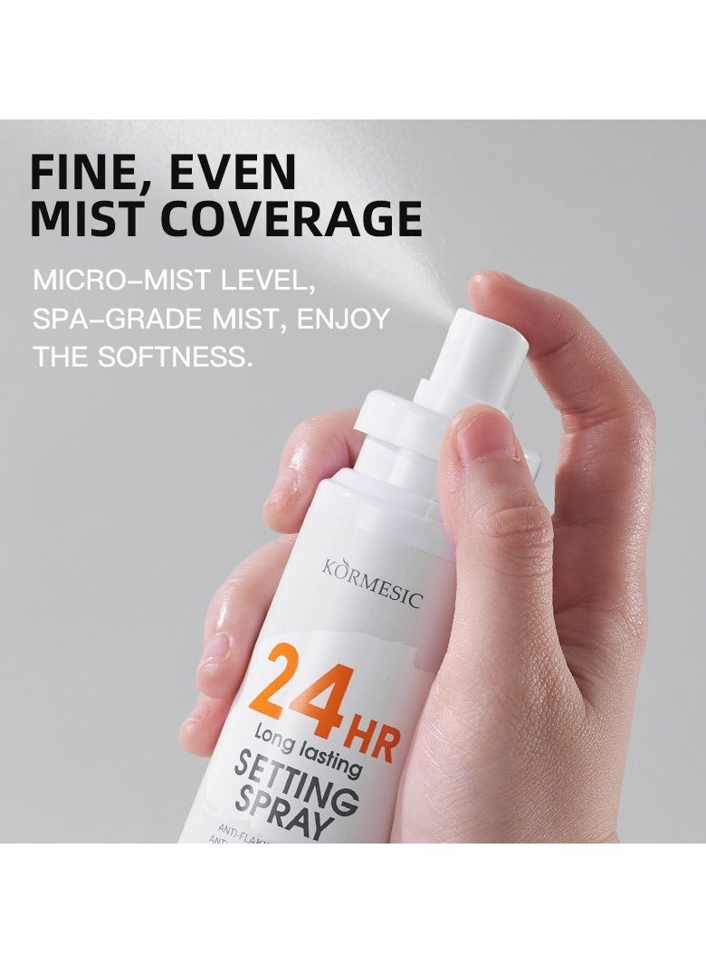 Kormesic 24H Makeup Setting Spray 100ml - Long-Lasting & Smudge-Proof Finish - Image 4