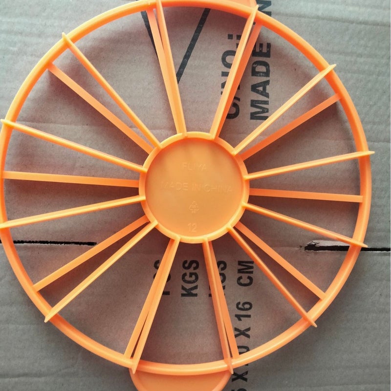 فاصل كعكة DIY قاطع كعكة 10/12 قطعة قاطع موحد أدوات الخبز بلاستيك - Image 1