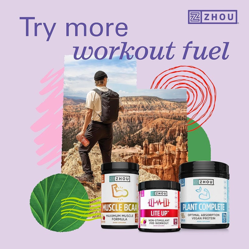 Zhou Nutrition Creatine Monohydrate Powder Pure Unflavored Creatine Powder Workout Recovery Physical Performance Support Vegan NonGMO Gluten Free Made without Soy 45 Servings - Image 5