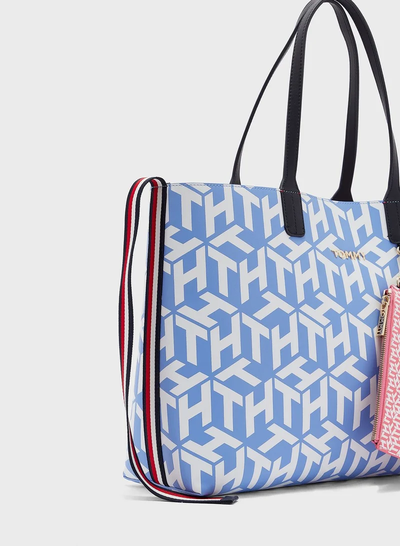 TOMMY HILFIGER Iconic Monogram Tote
