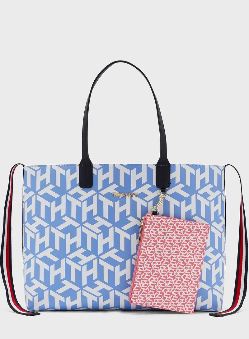 TOMMY HILFIGER Iconic Monogram Tote
