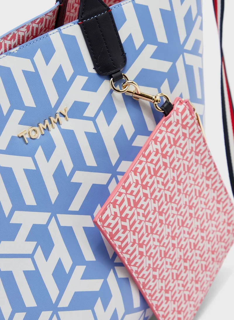 TOMMY HILFIGER Iconic Monogram Tote