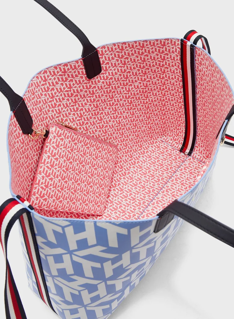 TOMMY HILFIGER Iconic Monogram Tote