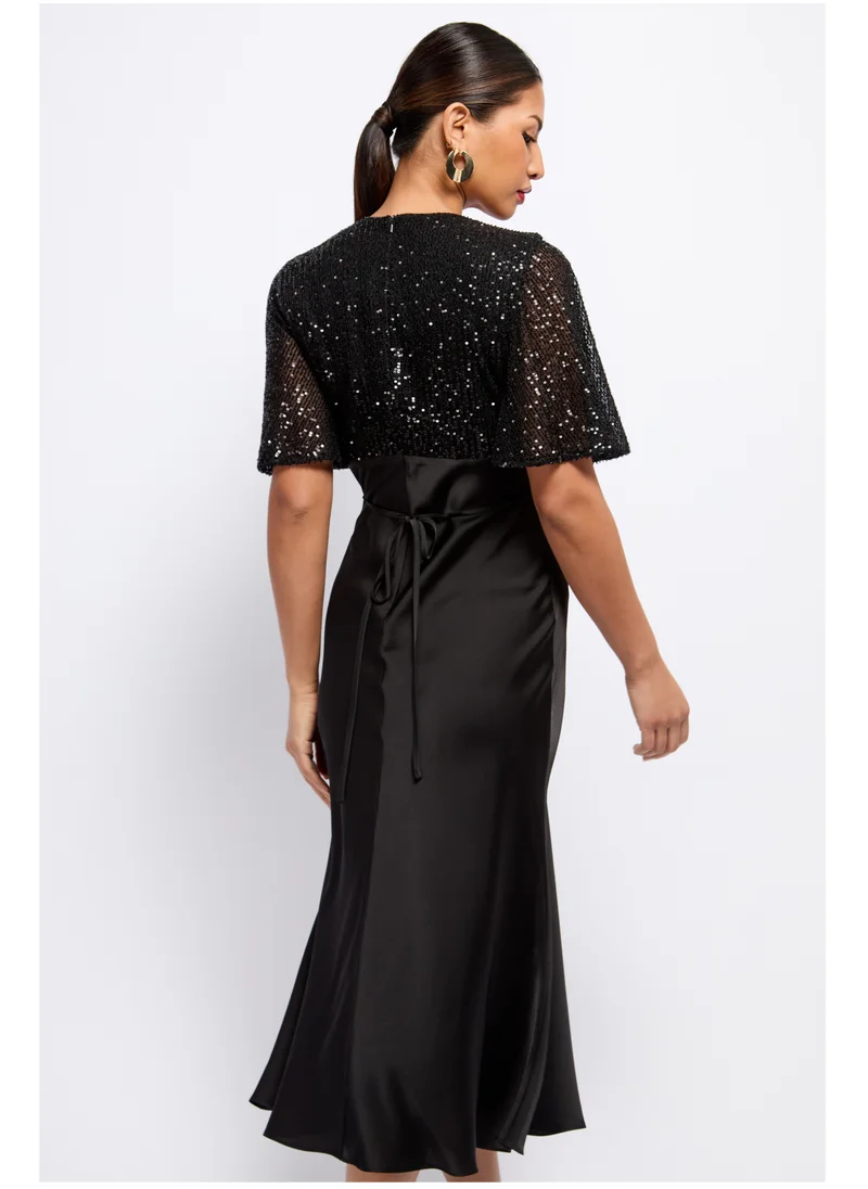 Little Mistress Embellished Midaxi Dress