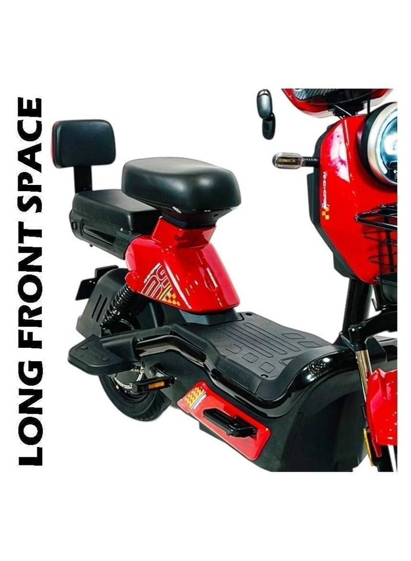 Wind Horse M6 Electric Scooter | 500W Motor, 45-50 km Range, 40-45 km/h Top Speed, Dual-Seater with Front Basket & Remote Lock Anti-Theft - Image 4