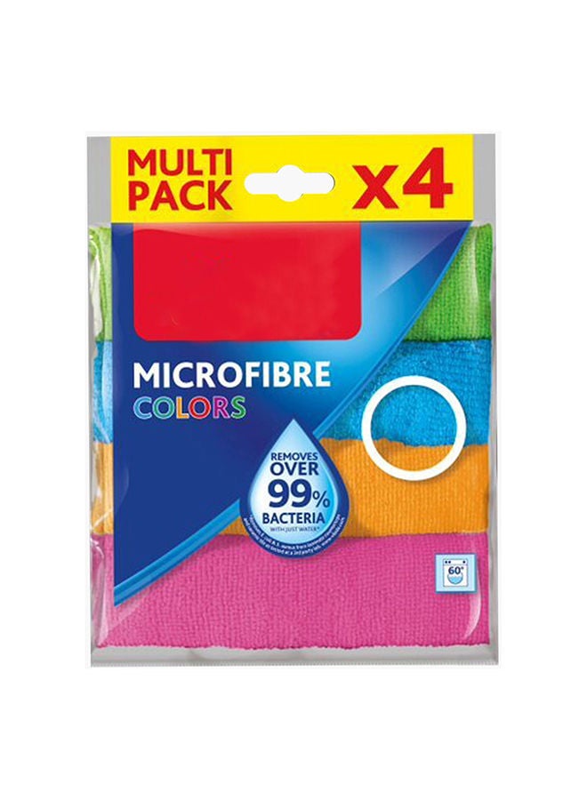 Vileda 4-Piece Microfibre Multipurpose Cloth Set - Image 1