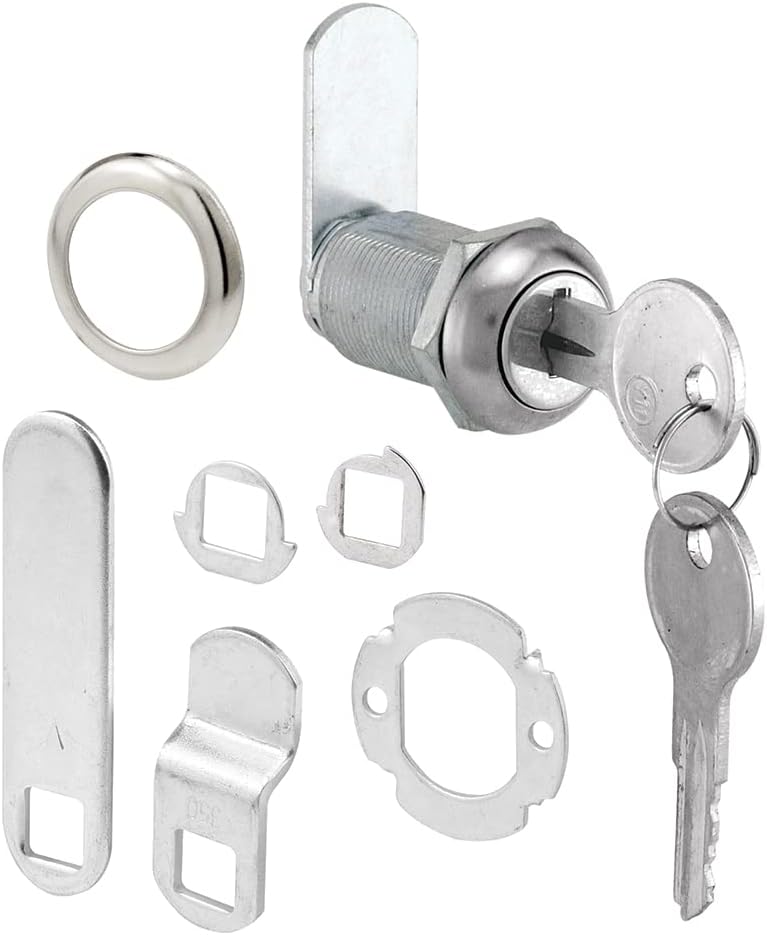 Defender Security U 9945KA Keyed Alike Drawer and Cabinet Lock - Durable Diecast Stainless Steel for Secure Storage - Image 1
