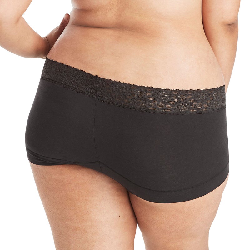 Maidenform Women's Underwear Boy Shorts Pack, 3-Pack, Stretch Cotton Underwear Women Pack, Comfy Boy short Panties for Women - Image 2
