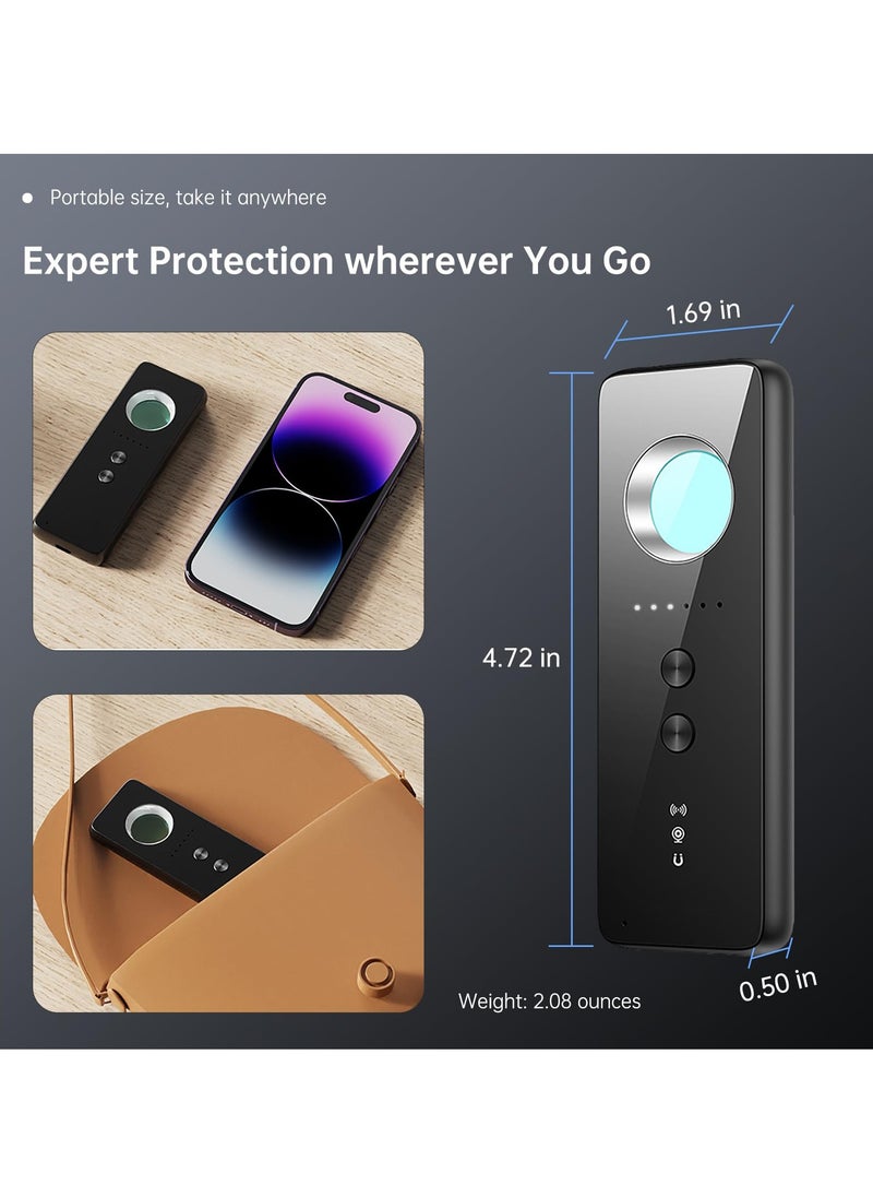 SYOSI - Hidden Camera Detector, Bug RF Scanner with 6 Levels Sensitivity and 4 Professional Modes, Hidden Devices Detector for Bathroom, Hotel, Car, Meeting, Office - Image 1