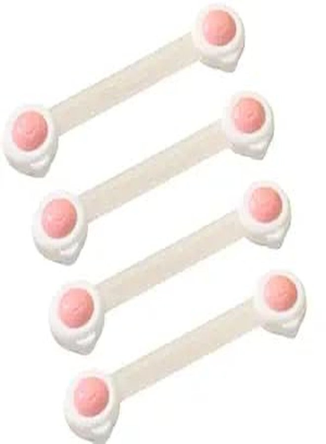 DTR Creation Baby Safety Flexible Door & Cabinet Locks - 6-Pack Childproof Latches with Strong Adhesive for Drawer, Cupboard, Fridge, Oven, Closet & Pantry (Random Color) - Image 1