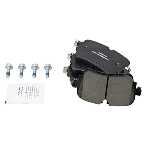 TRQ Rear Brake Pads Ceramic Compatible with 2019-2020 Audi A8 Quattro 2019 e-tron Quattro 2017-2020 Q7 Q8 - Image 1